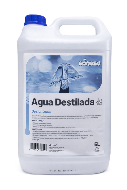 [AKTAGUA] Agua DESTILADA x5L