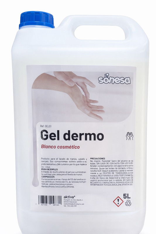 [AKTGEL01] Gel Dermo BLANCO COSMÉTICO x5L