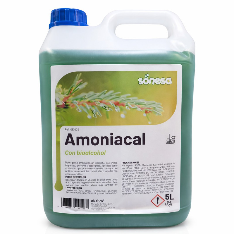 [AKTGEN03] Limpiador Amoniacal CON BIOALCOHOL x5L